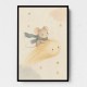 Mouse Comet Ride Nursery Wall Art Print