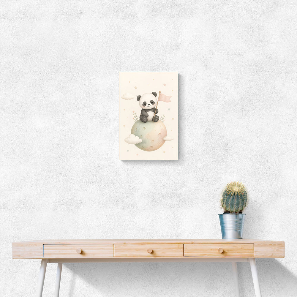 Panda Planet Nursery Wall Art Print