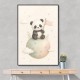 Panda Planet Nursery Wall Art Print