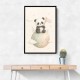 Panda Planet Nursery Wall Art Print
