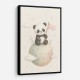 Panda Planet Nursery Wall Art Print