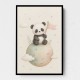 Panda Planet Nursery Wall Art Print
