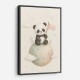 Panda Planet Nursery Wall Art Print
