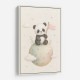 Panda Planet Nursery Wall Art Print