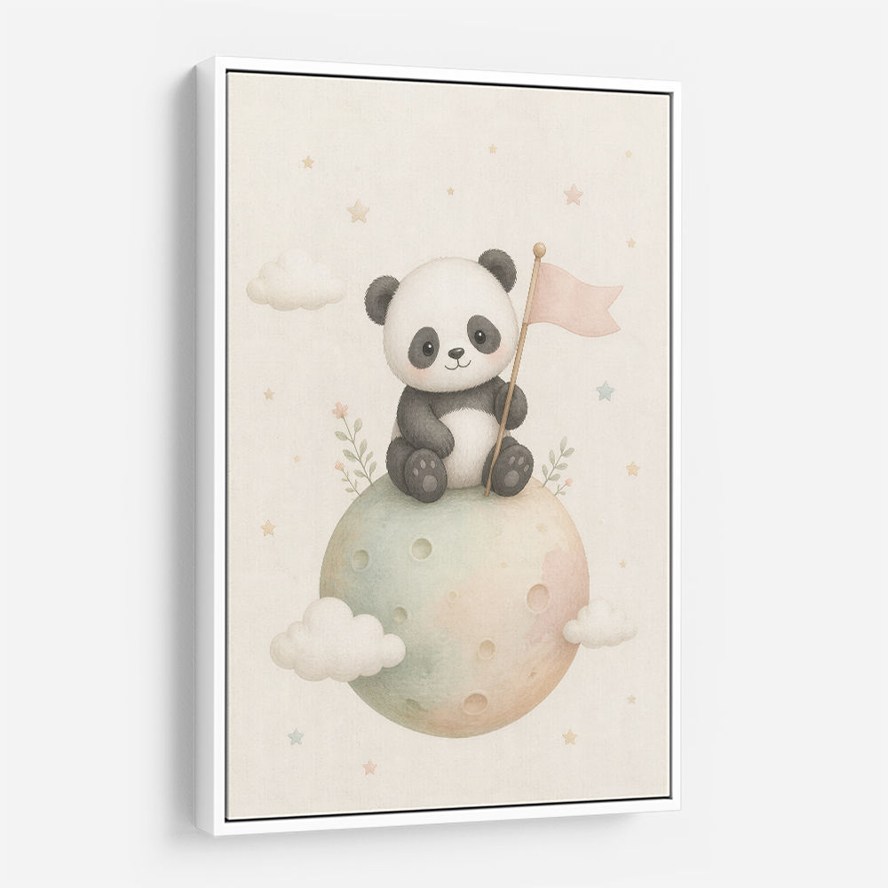 Panda Planet Nursery Wall Art Print