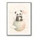Panda Planet Nursery Wall Art Print