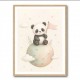 Panda Planet Nursery Wall Art Print