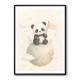 Panda Planet Nursery Wall Art Print