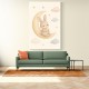 Rabbit On The Moon Nursery Wall Art Print