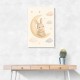 Rabbit On The Moon Nursery Wall Art Print