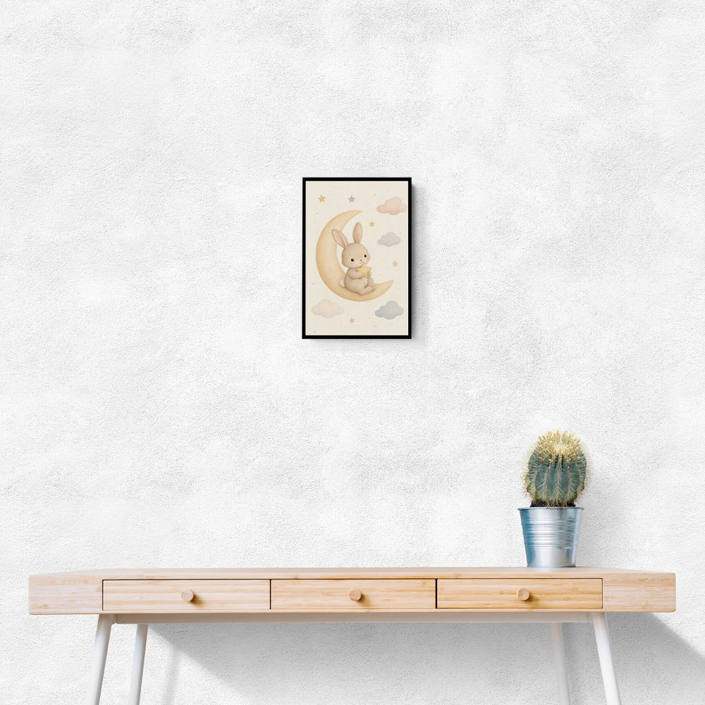 Space Friends Nursery Wall Art Print