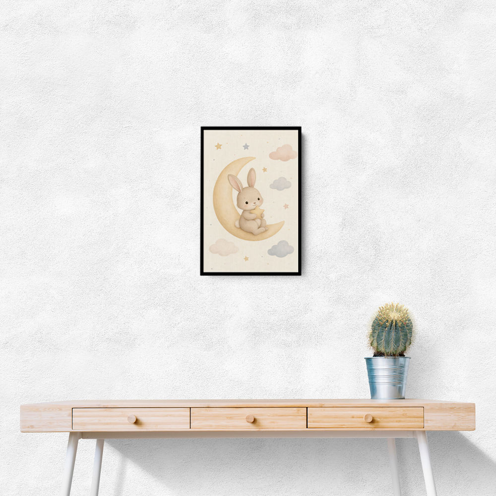 Space Friends Nursery Wall Art Print