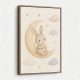 Rabbit On The Moon Nursery Wall Art Print