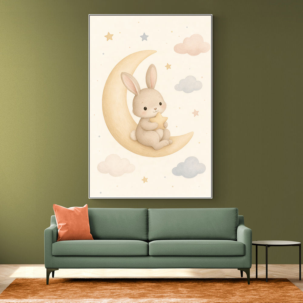 Space Friends Nursery Wall Art Print