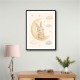Rabbit On The Moon Nursery Wall Art Print