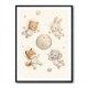 Space Friends Nursery Wall Art Print