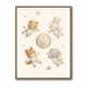 Space Friends Nursery Wall Art Print
