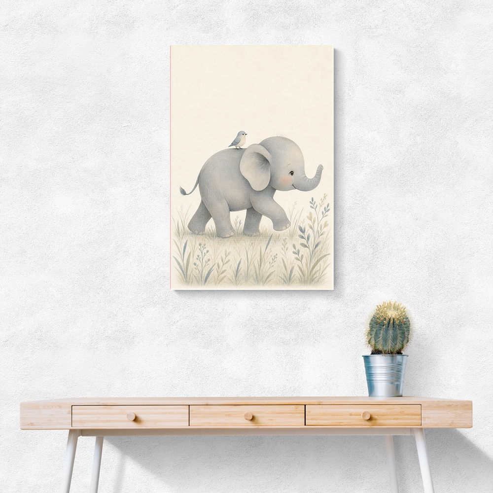 Baby Elephant Walk Kids Wall Art Prints