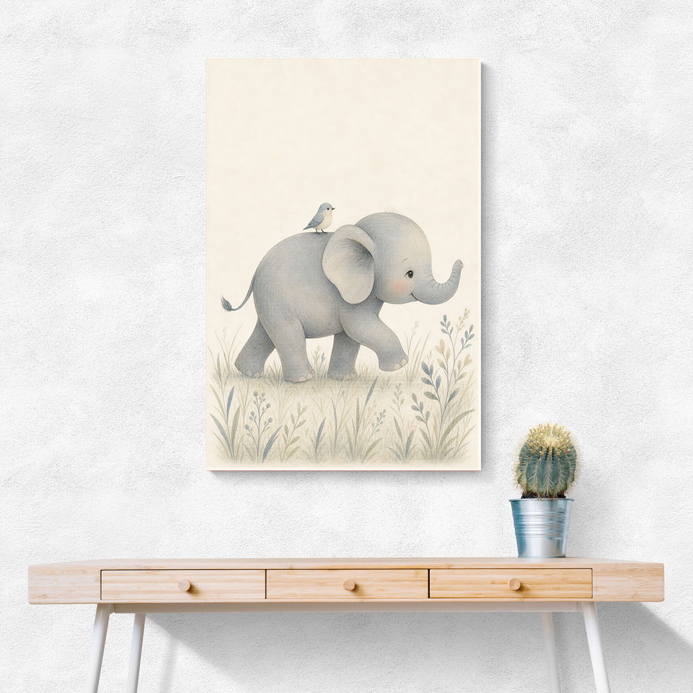 Baby Elephant Walk Kids Wall Art Prints