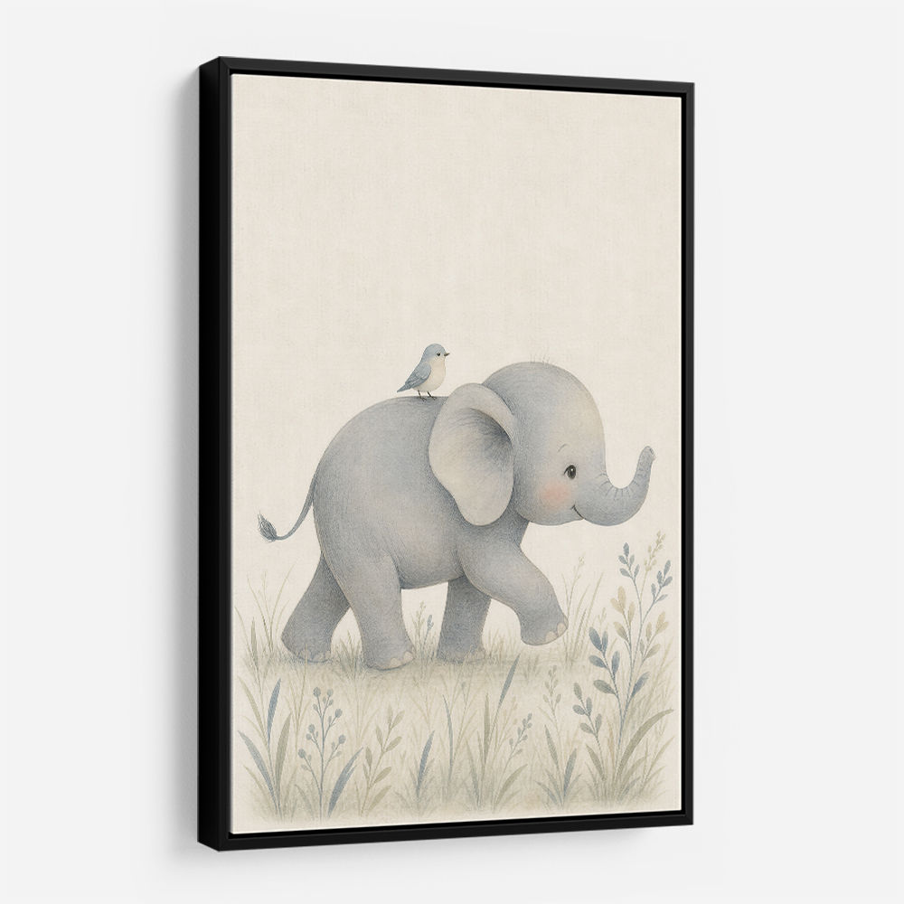 Baby Elephant Walk Kids Wall Art Prints