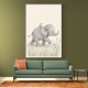 Baby Elephant Walk Kids Wall Art Prints