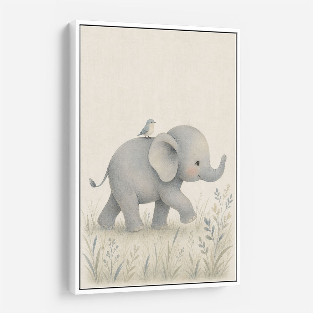 Baby Elephant Walk Kids Wall Art Prints