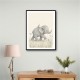 Baby Elephant Walk Kids Wall Art Prints