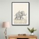 Baby Elephant Walk Kids Wall Art Prints