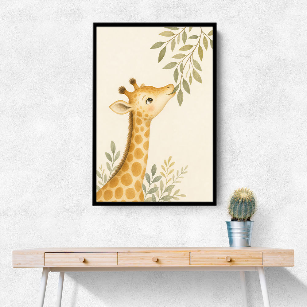 Gentle Giraffe Kids Wall Art Prints