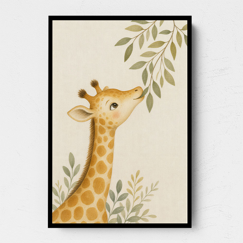 Gentle Giraffe Kids Wall Art Prints