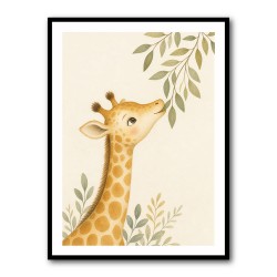 Gentle Giraffe Kids Wall Art Prints