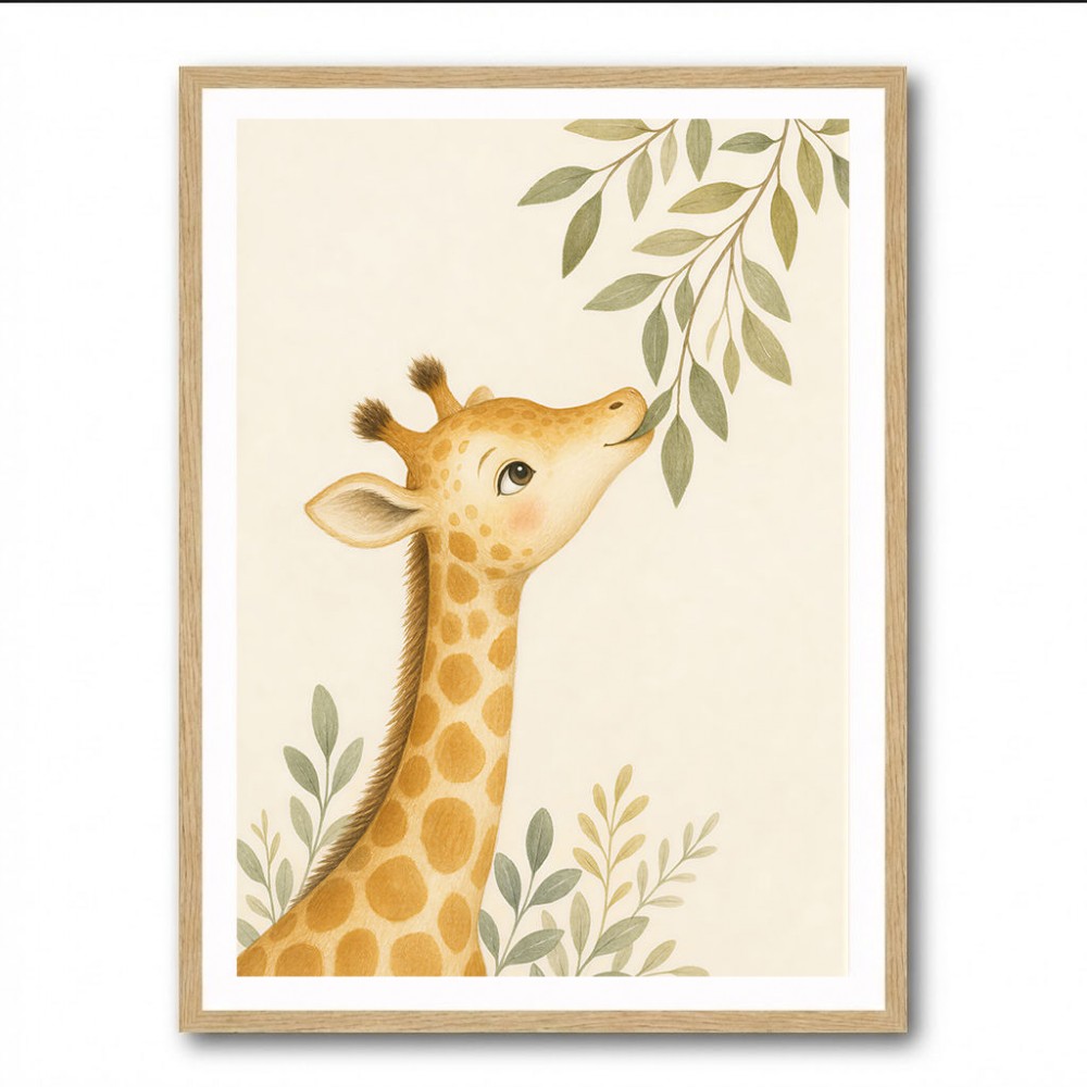 Gentle Giraffe Kids Wall Art Prints