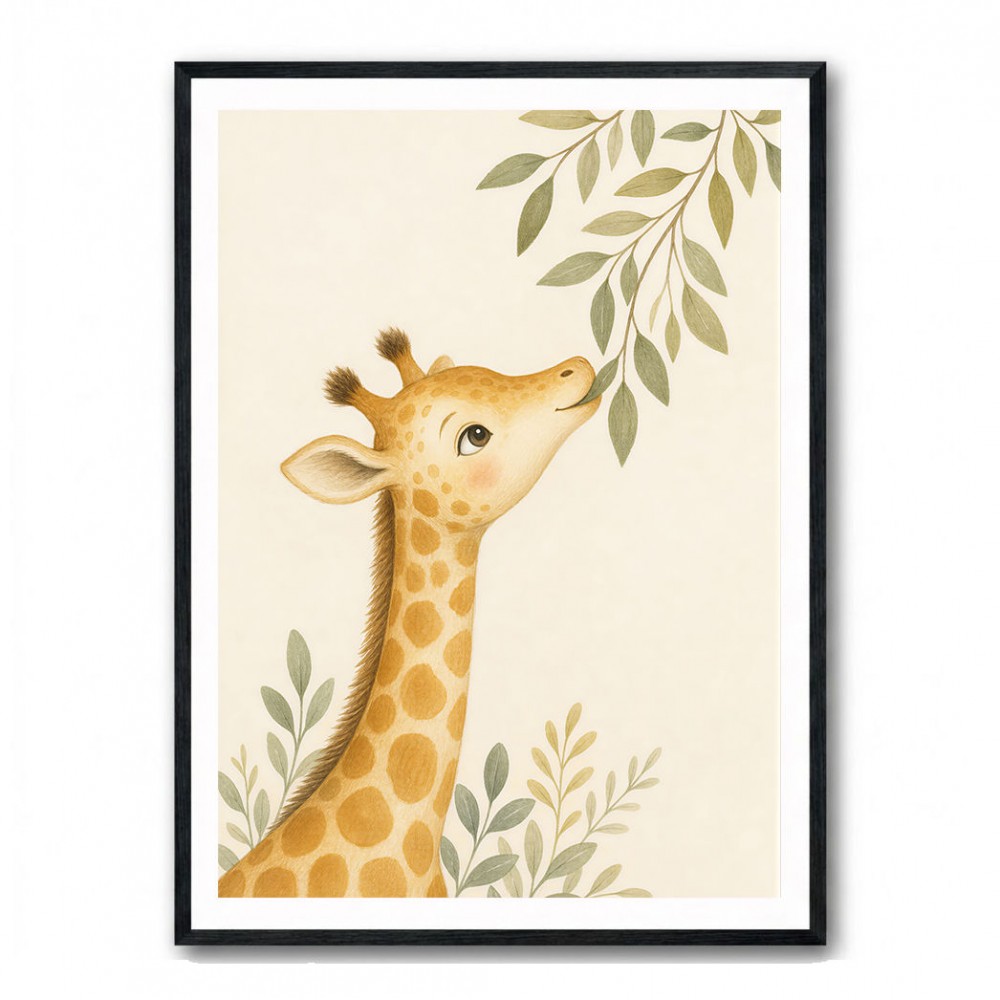 Gentle Giraffe Kids Wall Art Prints