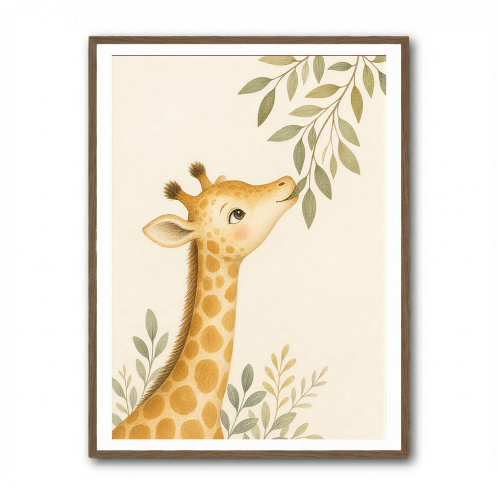 Gentle Giraffe Kids Wall Art Prints