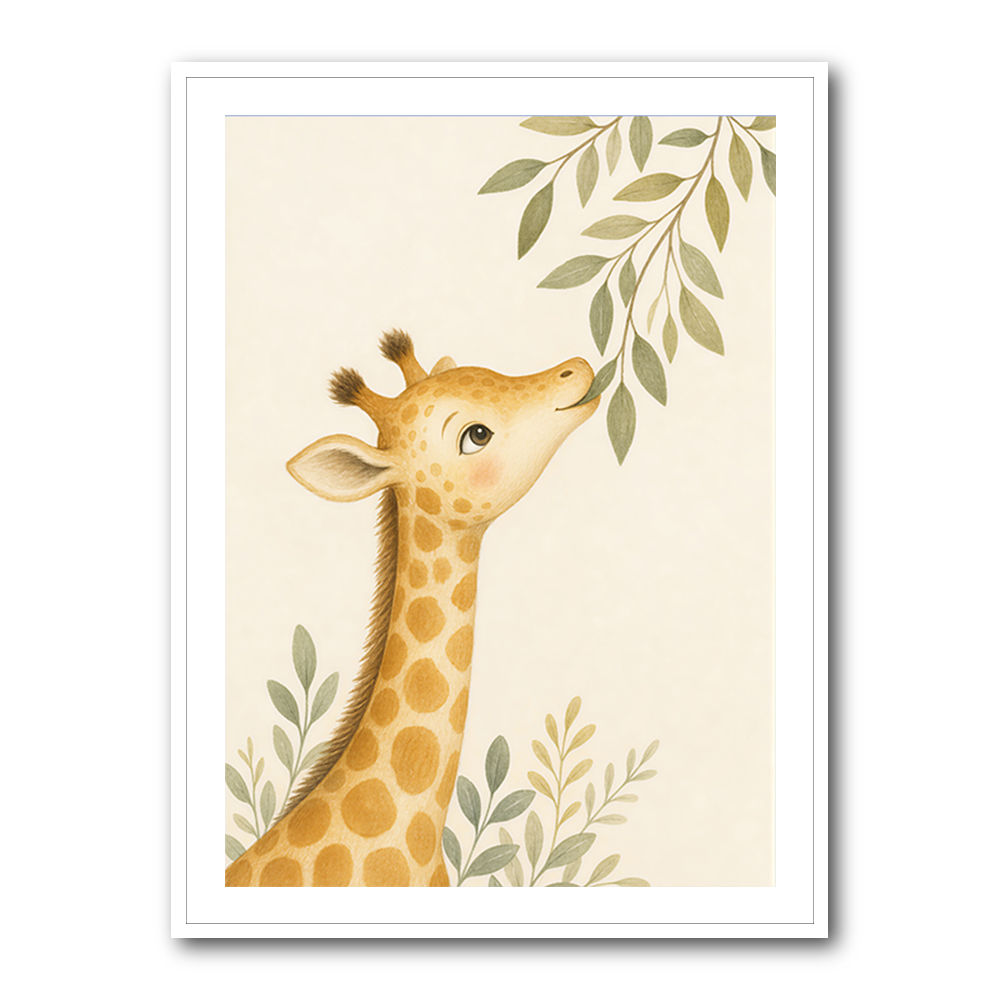 Gentle Giraffe Kids Wall Art Prints