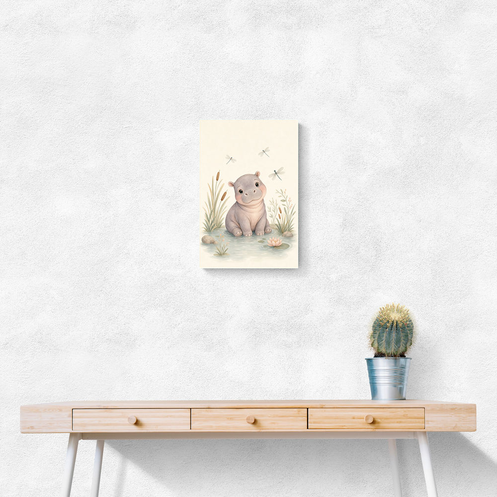 Hippo Pond Kids Wall Art Prints