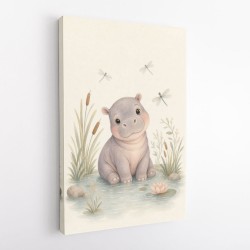Hippo Pond Kids Wall Art Prints