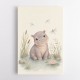 Hippo Pond Kids Wall Art Prints