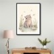 Hippo Pond Kids Wall Art Prints