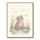 Hippo Pond Kids Wall Art Prints