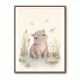 Hippo Pond Kids Wall Art Prints