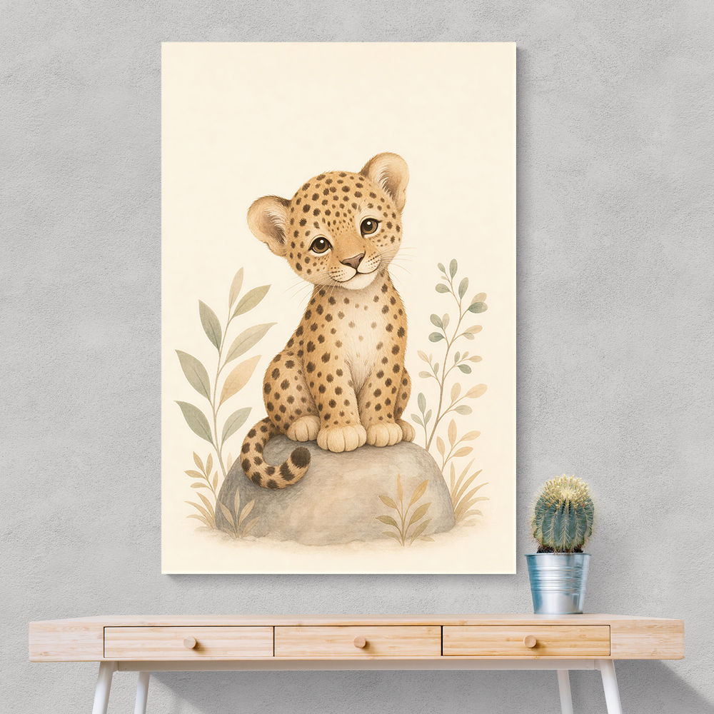 Leopard Cub Kids Wall Art Prints