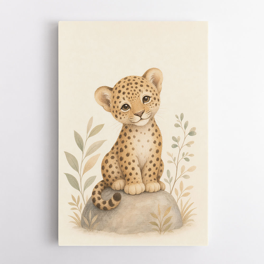 Leopard Cub Kids Wall Art Prints