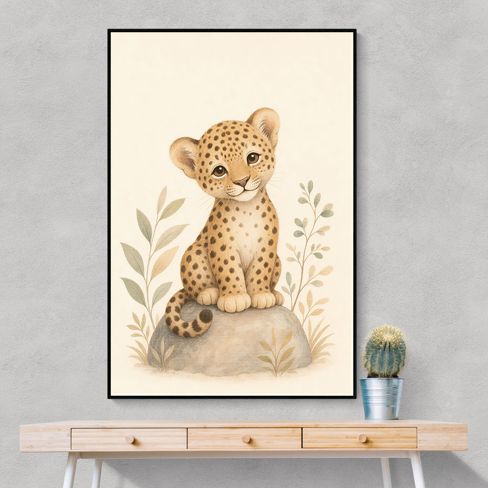 Leopard Cub Kids Wall Art Prints