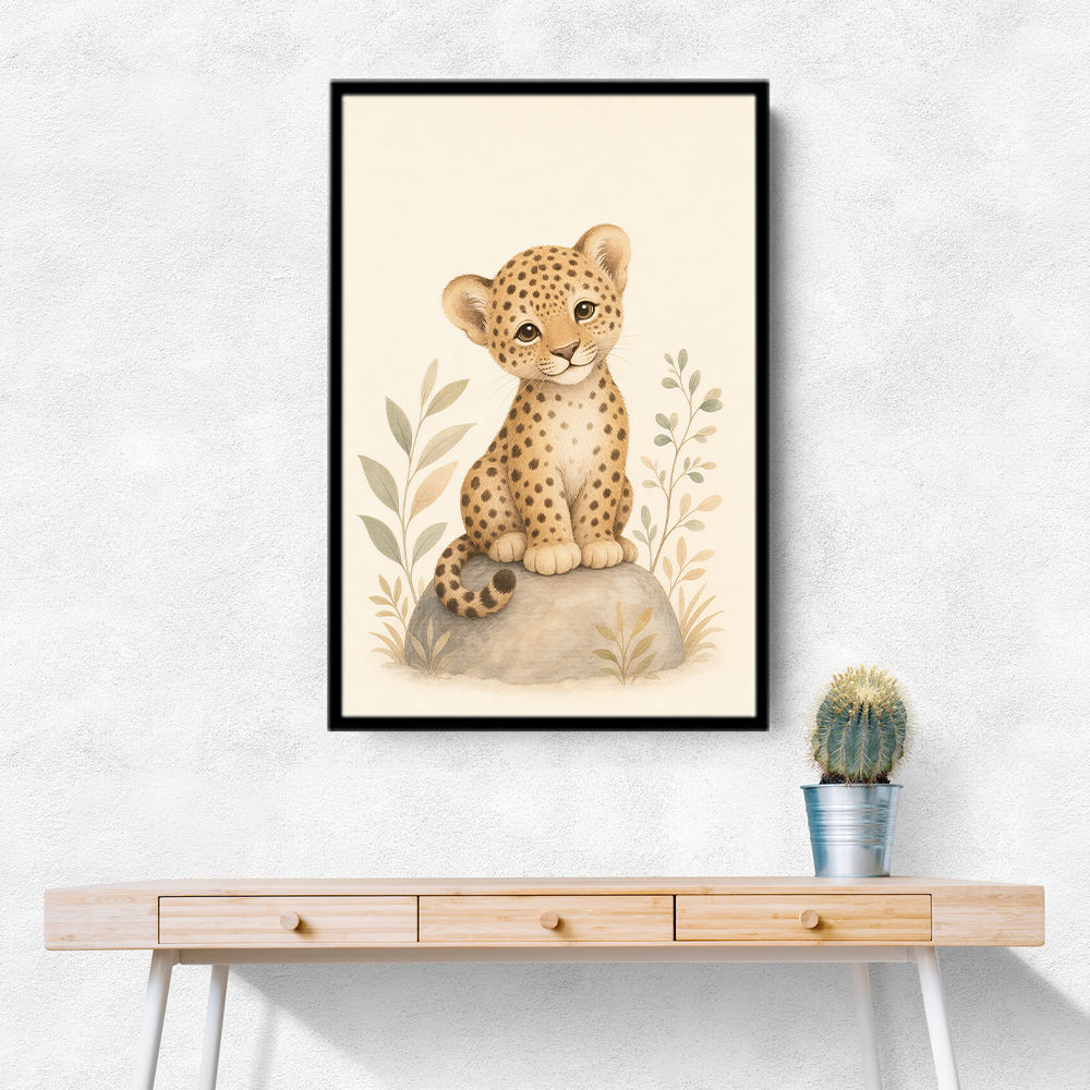 Leopard Cub Kids Wall Art Prints