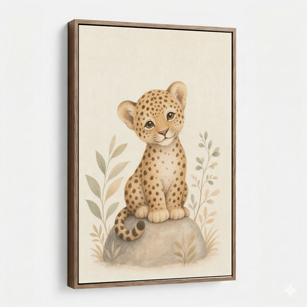 Leopard Cub Kids Wall Art Prints