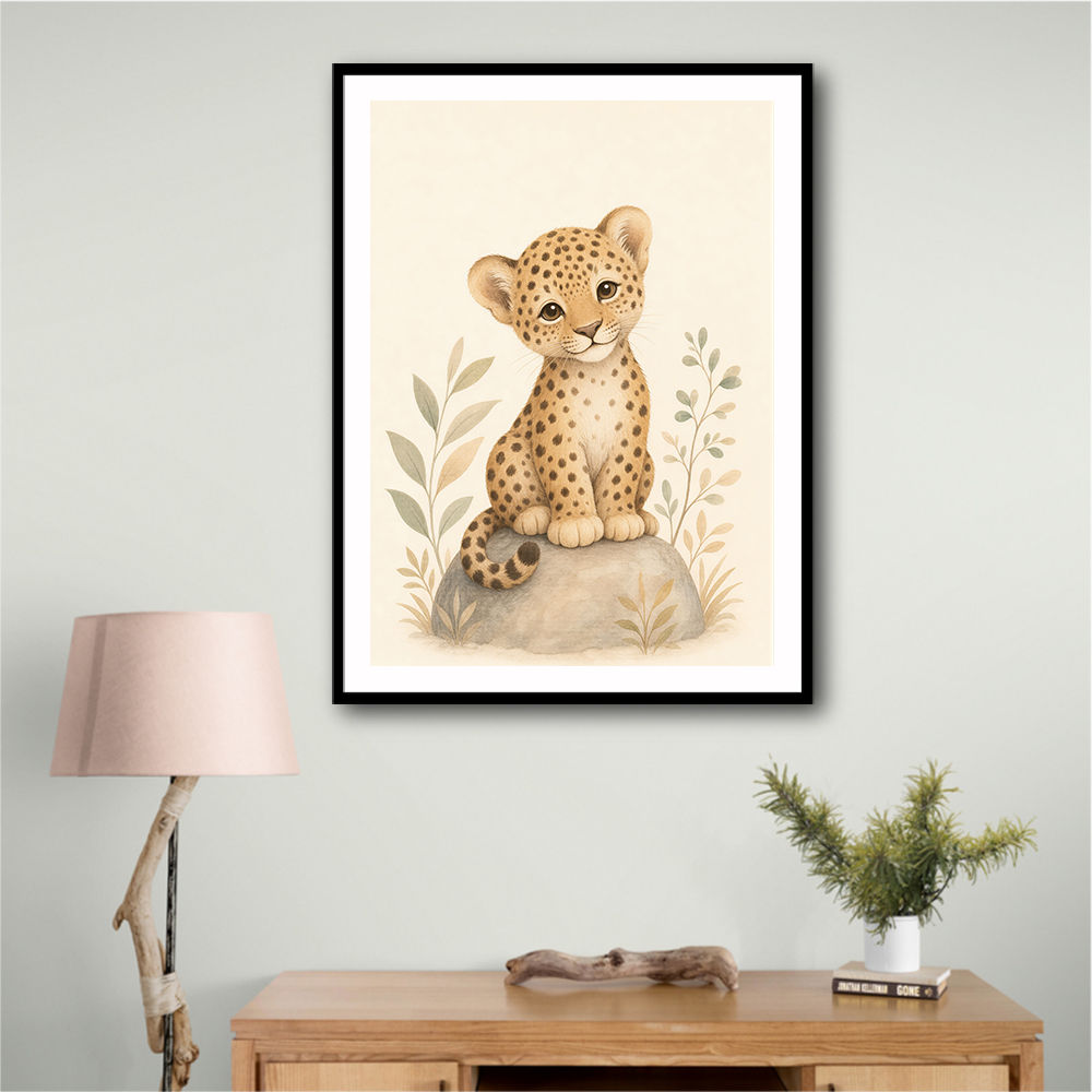 Leopard Cub Kids Wall Art Prints