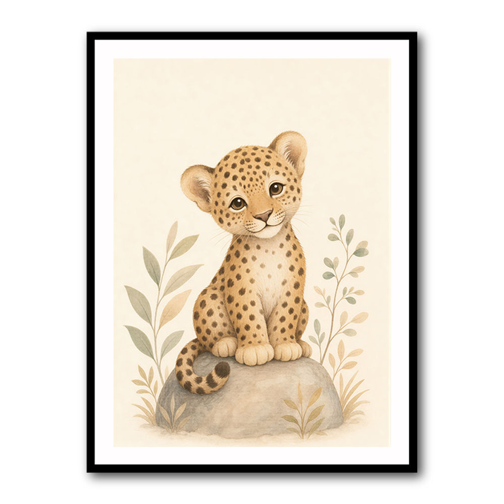 Leopard Cub Kids Wall Art Prints