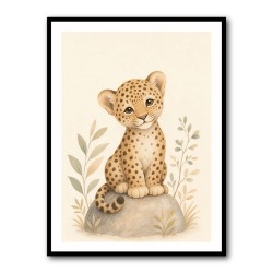 Leopard Cub Kids Wall Art Prints