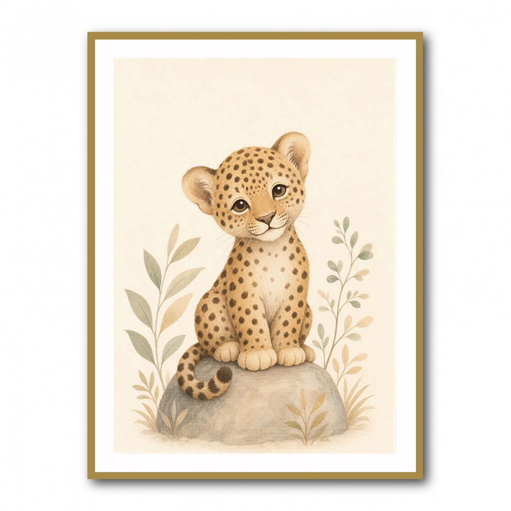Leopard Cub Kids Wall Art Prints